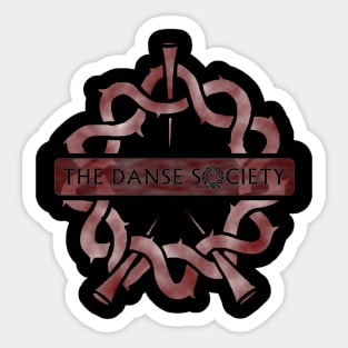 Danse Society Logo - Red Thorns. Sticker